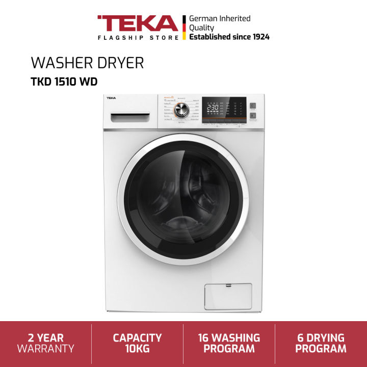 TEKA 10KG FRONT LOAD WASHER & DRYER TKD 1510 WD Automatic