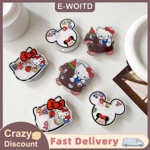 【CHANGXIANG3】 Ngón Tay Grip Từ Điện Thoại Đứng Dễ Thương Hello Kitty Túi Khí Điện Thoại Chủ Lười Biếng Máy Tính Để Bàn Gấp Khung Giá Cho Iphone Samsung Xiaomi