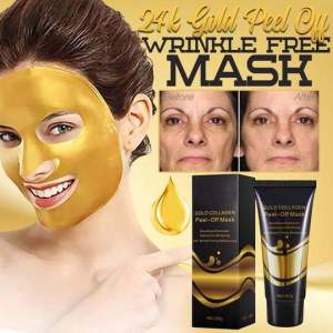 Gold Collagen Skin Peel Off Facial Mask Blackhead Removal Anti Aging Wrinkle Firming Skin Deep Cleansing Hydration Mask CASH ON DELIVERY 60GRAMS Guaranteed Effective Smooth Pore Control Soothing and Firming Daily Use No Skin Irritation