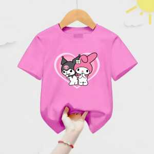 Atasan Kaos Anak-anak KUROMI & MELODY Usia 1-12 Thn