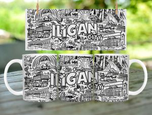 * 1 PC MUG WITH BOX * ILIGAN DESIGN Mug Souvenir 11oz with box