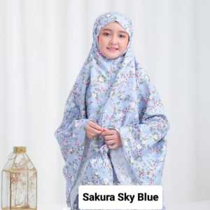 Mukena Anak 3-15 Tahun Motif Bunga Lucu Resleting Model 2in1 Terbaru 2026
