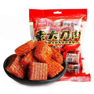 【35 packs】]Latiao Spicy Stick Snack Halal Chinese Spicy Snacks Spicy Chili Slices Handmade Snacks 辣味零食 辣条 调味面制品 素大刀肉