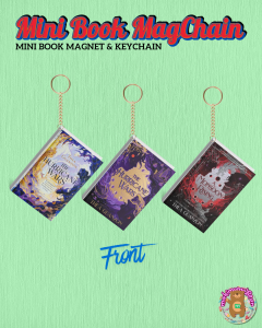 The Hurricane Wars Series Mini Book Magnetic Keychain - Set of 3 - 2x1 inches - Unique Durable and cute