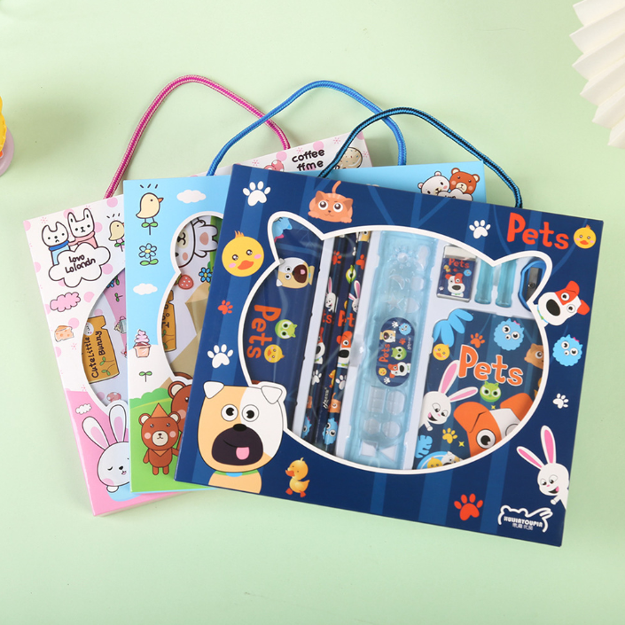 [READY STOCK] ️Stationery Gift Set with Box Cartoon School Supplies for ...