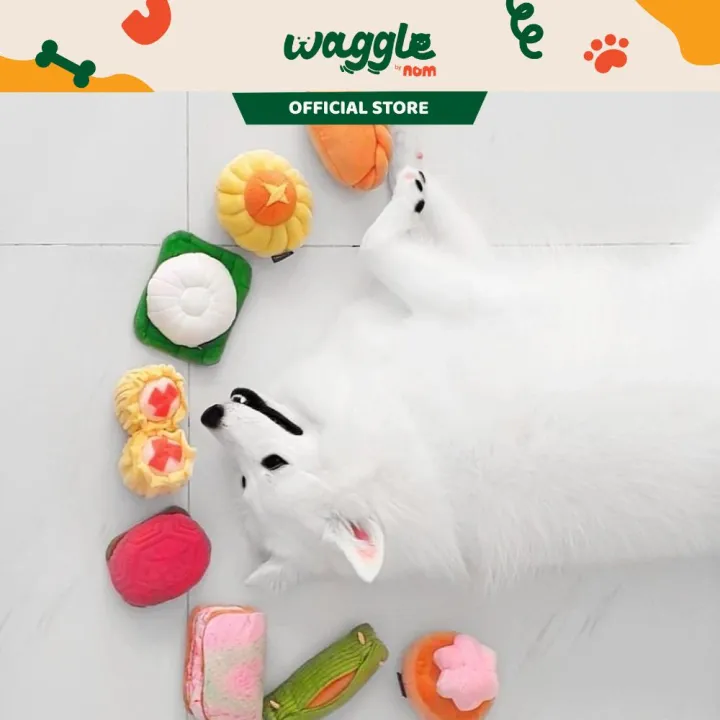 Waggle Rubber Squeak Treat