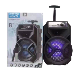 New ลําโพงบลูทูธไร้สาย รุ่น KTX-1340 ลําโพง8นิ้ว พร้อมรีโมท+ไมค์ ลําโพงกลางแจ้ง