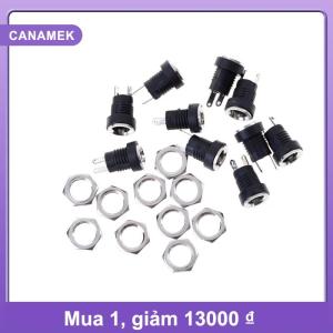 【CANAMEK】 10 chiếc Giắc cắm nguồn DC-022B đầu cái gắn trên bảng mạch kích thước 55x21mm
