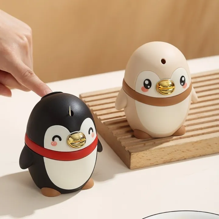 XENIA Phim hoạt hình Hộp đựng tăm hình chim cánh cụt Sáng tạo Loại báo ...