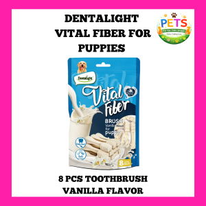 Dentalight Vital Fiber Dental Dog Treats 8pcs 12pcs - 80g