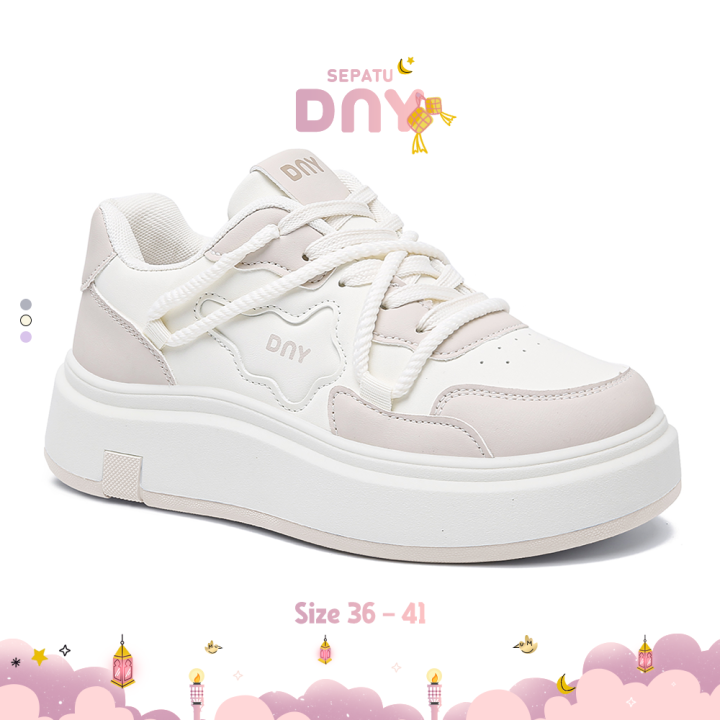 Sepatu DNY Sneakers Wanita Kekinian Trendy Shoes Sepatu Cewek Terbaru Women  Shoes Sneaker Cewek 0498