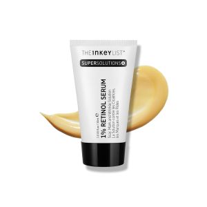 The INKEY List SuperSolutions 1% Retinol Serum for Face and Neck Helps with Scar Wrinkle and Skin Tone Appearance for Healthy-Looking Skin 1.01 fl oz