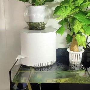 CIRCUIT Plastic Aquarium Waterfall Filter Silent Wall Mounted Aquarium Water Purifier Practical External Water Purification Circulation Filter for Home