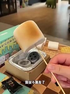 Lò nướng than đã sẵn sàng để nướng kẹo marshmallow. DIY Bộ đồ nướng marshmallow ngoài trời đầy đủ - Cửa hàng Flagship QWHG