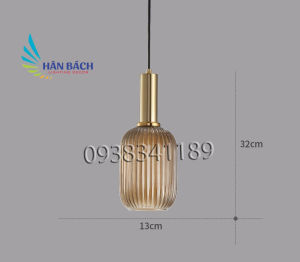 Đèn thả trần thủy tinh pha lê trang trí phòng khách phòng bếp