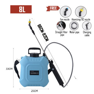 5L/8L Portable electric sprayer 3500mAh Irrigation Tool USB Rechargeable Telescopic Handle 92cm cordless sprayer plant sprayer garden mist sprayer