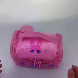 LJAustralia smiggle childrens lunch bag Pink Rabbit crossbody handheld girls fruit lunchbox 9 inches