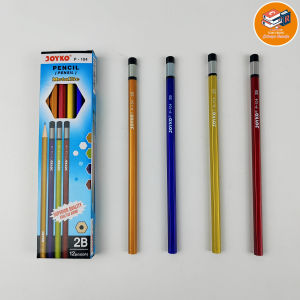 Pensil Joyko 2B Metallic Satuan Pencil Kayu Superior Quality P-104