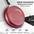 ORANGE Wajan Teflon Anti Lengket Diameter 26cm - Wajan Penggorengan Enamel Gagang Fry Pan  CG5. 