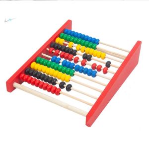 GENENIC Wooden Abacus for Kids Montessori Toy Intelligence Development Learning Mathematics Tool Educational Learning Toy Colorful Beads Children Toys Intelligence Development