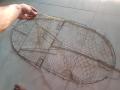 Mẹt bẫy bìm bịp , bẫy quốc ( loại bán nguyệt kích cỡ 49 X 100 ) chất liệu thép mạ chì không rỉ, lò xo cực mạnh bảo hành 2 năm.