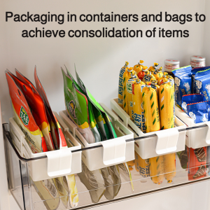 Organizer Burr-free Multi-scene Use Refrigerator Organizer Flexible Storage Space Saving Thick and Durable