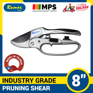 Remax Ratchet Pruning Shears Gardening Tool Anvil Pruner Garden Shears Gunting Pokok dan Ranting