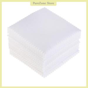 [PureZone] 8x8cm สีทำความสะอาดขัดผ้านุ่มสะอาดเช็ดของเครื่องมือเครื่องประดับ x 100
