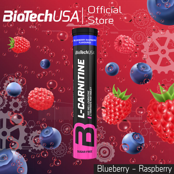 BioTechUSA L-Carnitine Effervescent Blueberry-Raspberry 20Tabl/Piece ...