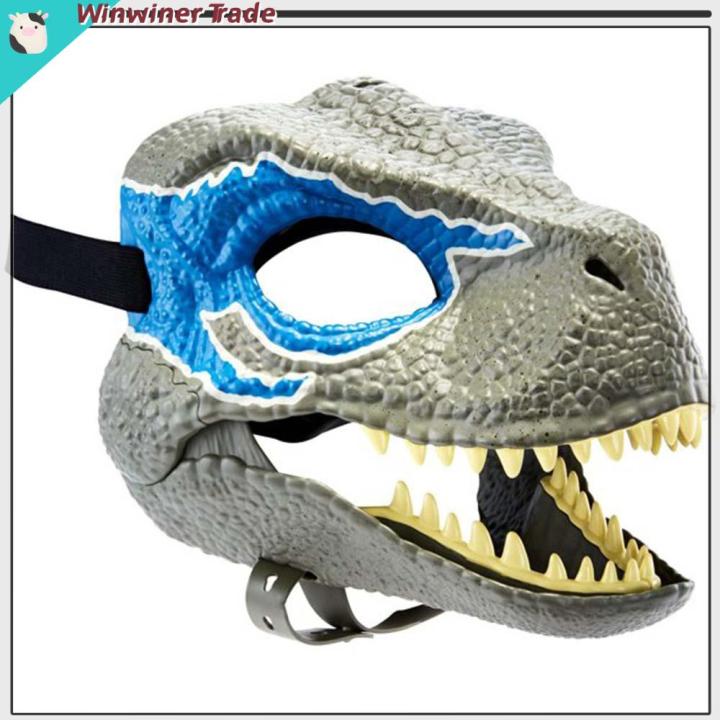 Jurassic World Velociraptor BLUE Dinosaur Dino Moving Caps- Camp ...