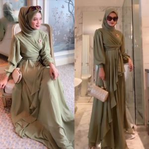 Meyhira Dress Bahan Ceruty 2021: Pakaian Dewasa Murah & Elegan