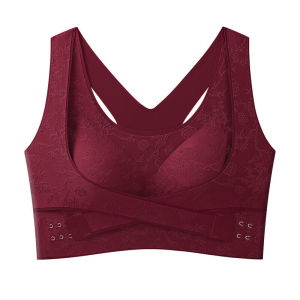 『Brelira』Front Buckle Bra Seamless Push Up Posture Support Wireless Lift Bra Gathering Comfortable Beautiful Back Adjustable Elegant Lingerie