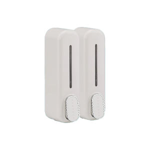 Dispenser Sabun Cair 2 Tabung Tempat Sabun Cair Tempel Dinding New Collection -ZK-19