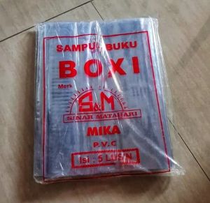 Sampul Buku Boxy Plastik Bening Mika Untuk Buku Kampus (Isi 30 Lembar)
