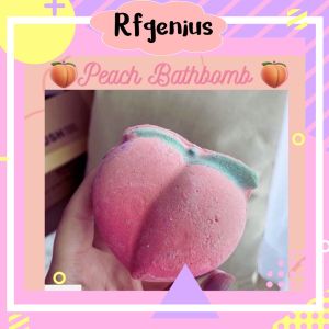 🍑(สินค้าพร้อมส่งจากไทย)🍑 พีช บาทบอม บาธบอม peach bath bomb สบู่แช่ตัว สปาแช่ตัวในอ่าง (A54)