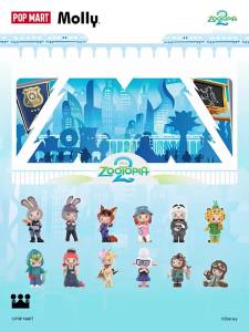 POPMART MOLLY x Zootopia Co branded Series Figures pop mart molly blind collection action figure decorative gift