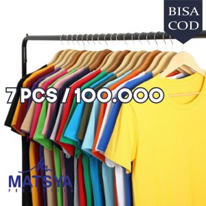 MATSYA Kaos Polos / Harga Promo 7 Pcs 100k / Kaos Polos / Kaos grossir / Kaos Murah / Kaos Distro