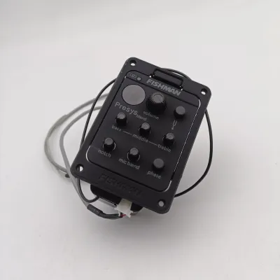 YUMIYA Fishman 301 Prefessional Acoustic Guitar 4-band EQ Tuner Preamp Pickup with Microphone Guitar Bass Parts