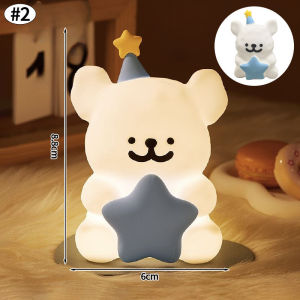 1Pc Puppy Night Light Cute Line Dog LED Night Lamp Sleep Lamp Bedroom Bedside Night Atmosphere Lamp for Kids Baby Gifts