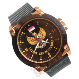 AJ SHOP Jam Tangan Custom Tulisan Nama | Bisa Request Nama Sendiri- Jam Tangan Darkah Arab Logo GARUDA 01 Terbaru-Terlaris-Termurah