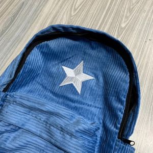 Tas Punggung Ransel Corduroy Dark Blue Grafitti Thisplan/Tas backpack corduroy