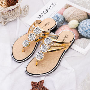 Sandals for women new style 2024  new flat silver womens shoes light slippers womens outdoor casual flip flops