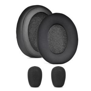 Flexible Ear Cushions for Cloud 2/Cloud II/Cloud1 Headsets with Windproof Mic Covers for Indoor and Outdoor Use