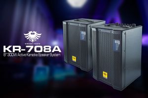 Original Kevler KR-708A 300 Watts 8" 2-Way Bass Reflex Active Speaker Speaker