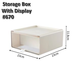 ⭐SG⭐ Storage Box with Display Panel/ Two-in-One Storage Box for Popmart Figure Molly Dimoo SKULLPANDA