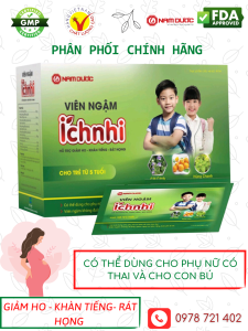 Kẹo Ngậm Ho Ích Nhi Nam Dược Date 2026 Giảm Ho Khản Tiếng Rát Họng Hộp 30 Viên