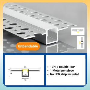 3 Meter Flexible  aluminum channel linear light round curve type embedded lamp strip Arc shaped bendable aluminum profile