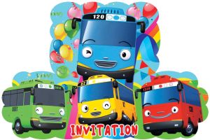 MURAH !! 10Pcs Undangan SL02 BOY FREE PLASTIK undangan karakter COWOK undangan ulang tahun karakter