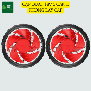 Quạt Áo điều hòa Akita 18V JAPAN chính hãng pin 74000 mAh sử dụng 12-14h liên tục quạt kép 5 cánh mạnh mẽ