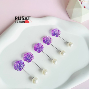 Tuspin Hijab / Bross Hijab Termurah Crown Mutiara Serbaguna Wanita Modis | PUSAT TIMUR